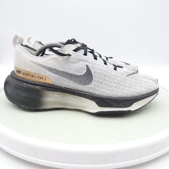 Nike Invincible 3 IB2756-100 Men's 11.5 Running Shoes Black Smoke Gray Sneakers